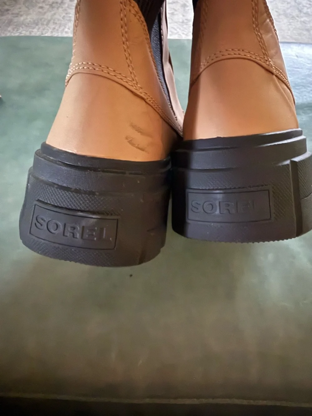 Sorel Caribou X Women's Chelsea Boot in Canoe and Jet - Picture 7 of 13